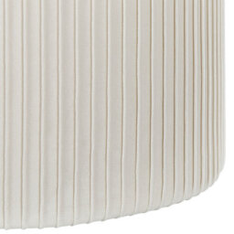 Beliani Off-White Velvet Pouffe Set Of 2 With Glossy Metal Bands And Hidden Storage - thumbnail 6