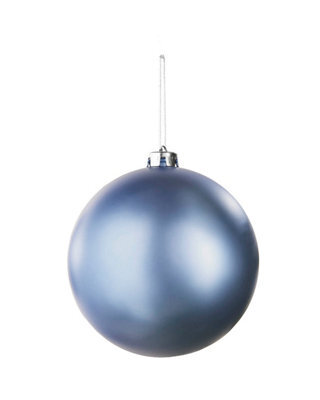 Werchristmas Ice Blue Extra Large Shatterproof Bauble Matt 15 Cm - image 1