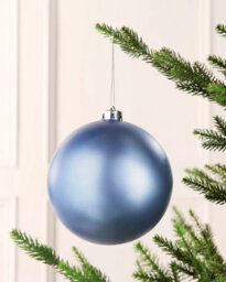 Werchristmas Ice Blue Extra Large Shatterproof Bauble Matt 15 Cm - thumbnail 2