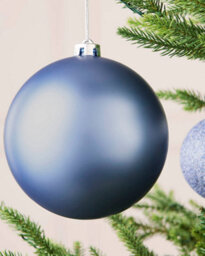 Werchristmas Ice Blue Extra Large Shatterproof Bauble Matt 15 Cm - thumbnail 4