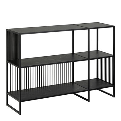 Furniture To Go Strington Bookcase With 2 Shelves In Black - image 1
