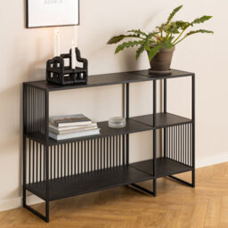 Furniture To Go Strington Bookcase With 2 Shelves In Black - thumbnail 5