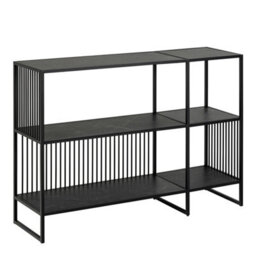 Furniture To Go Strington Bookcase With 2 Shelves In Black - thumbnail 1