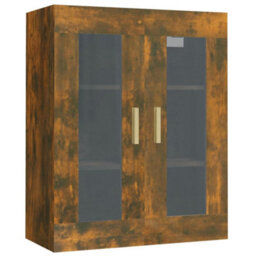 Berkfield Hanging Wall Cabinet Smoked Oak 69.5X34X90 Cm - thumbnail 2