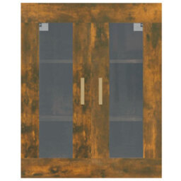 Berkfield Hanging Wall Cabinet Smoked Oak 69.5X34X90 Cm - thumbnail 3