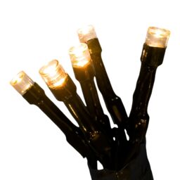 350 Warm White Led String Lights With Timer Function Green Cable - thumbnail 5