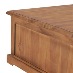Berkfield Coffee Table 68X68X30 Cm Solid Teak Wood - thumbnail 6