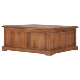 Berkfield Coffee Table 68X68X30 Cm Solid Teak Wood - thumbnail 5
