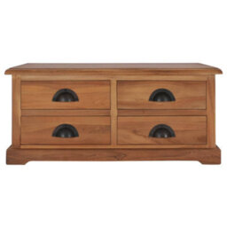 Berkfield Coffee Table 68X68X30 Cm Solid Teak Wood - thumbnail 2
