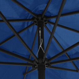 Berkfield Outdoor Parasol With Metal Pole 400 Cm Azure Blue - thumbnail 5