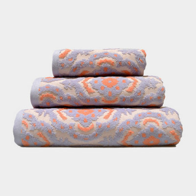 Allure Bath Fashions Luxury Ikat Sculpted Patterned Hand Towel - image 1