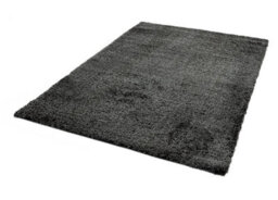 Charcoal Plain Luxurious Shaggy Modern Rug For Living Room And Bedroom-120Cm X 170Cm - thumbnail 2