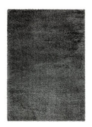 Charcoal Plain Luxurious Shaggy Modern Rug For Living Room And Bedroom-120Cm X 170Cm - thumbnail 1