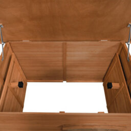 MonsterShop Large Dog Kennel Wooden Pet House Shelter - thumbnail 8