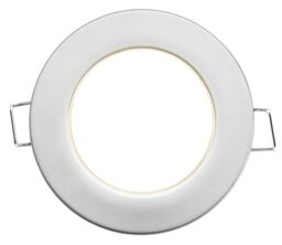 Luceco Eco Matt Silver Stainless Steel Effect Fixed Led Fire-Rated Warm White Downlight 5W Ip65 - thumbnail 6