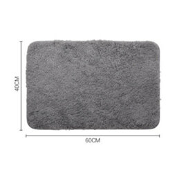 Living And Home Soft Shag Super Absorbent Slip Resistant Bath Rug 60Cm (L) X 40Cm (W) - thumbnail 6