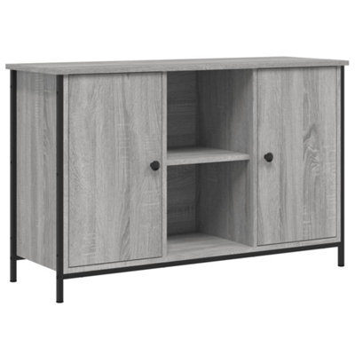 Berkfield Industrial Tv Cabinet Grey Sonoma 100X35X65 Cm Engineered Wood - image 1