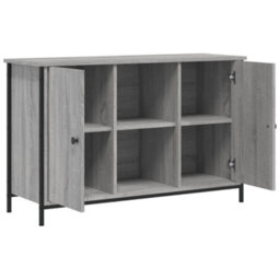 Berkfield Industrial Tv Cabinet Grey Sonoma 100X35X65 Cm Engineered Wood - thumbnail 6