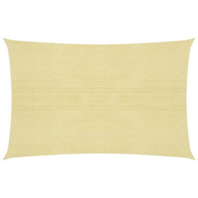 Berkfield Sunshade Sail 160 G/m2 Beige 2.5X3.5 M Hdpe - image 1