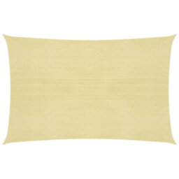 Berkfield Sunshade Sail 160 G/m2 Beige 2.5X3.5 M Hdpe - thumbnail 1
