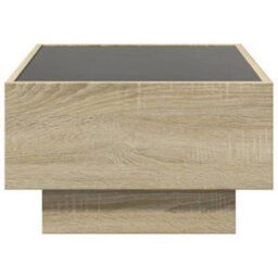 Berkfield Coffee Table With Led Sonoma Oak 70X50X30 Cm Engineered Wood - thumbnail 7