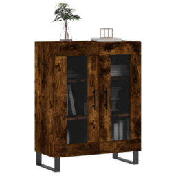 Berkfield Classic Sideboard Smoked Oak 69.5X34X90 Cm Engineered Wood - thumbnail 3