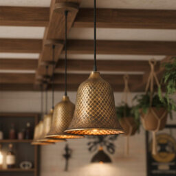 Antique Bronze Pendant Light With E27 Dimmable Led Bulb And Vintage Industrial Design,17Cm Diameter. - thumbnail 9