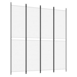 Vidaxl 4-Panel Room Divider White 200X220 Cm Fabric Room Dividers - thumbnail 2