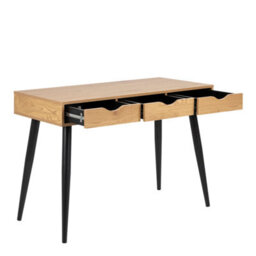 Furniture To Go Neptun 3 Drawer Office Desk In Oak - thumbnail 5