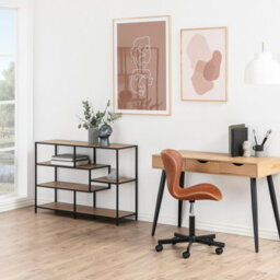 Furniture To Go Neptun 3 Drawer Office Desk In Oak - thumbnail 7