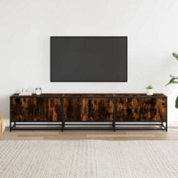 Berkfield Industrial Tv Cabinet Smoked Oak 180X35X41 Cm Engineered Wood - thumbnail 3