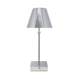Pagazzi Lighting Pagazzi Lustre Polished Chrome Rechargeable Table Lamp - thumbnail 3