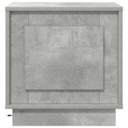Berkfield Modern Bedside Cabinet With Led Lights Concrete Grey 44X34,5X45 Cm - thumbnail 6