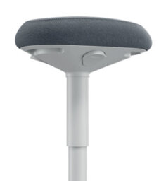 Leitz Ergo Active Standing Stool Chair Posture Comfort Seat Adjustable Furniture In Light Grey - thumbnail 2