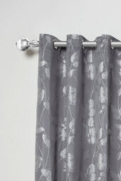 Unknown 16-19mm Cristalla Extendable Eyelet Metal Curtain Pole Set Chrome 120-210Cm - thumbnail 2