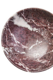 Orsina Marmore Red And White Veined Marble Bowl - thumbnail 3
