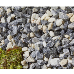 Alpine Grey White Black 12-25mm Stone Gravel Chippings Garden Patio Aggregates - thumbnail 4