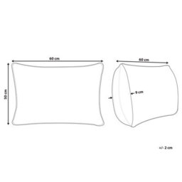 Wyld And Coco Triple Compartment Low-Profile Pillow 50 X 60 Cm - White Duck Down And Feather - thumbnail 4