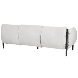 Beliani Garden Sofa 3 Seater Esperia Metal Grey - thumbnail 5