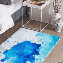 Beliani Area Rug - Paint-Splatter Abstract Multicolour, Low Pile Polyester, 80 X 150 Cm - thumbnail 2