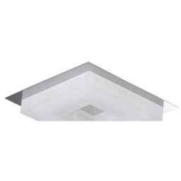 Luminosa Lighting Luminosa Marcel Recessed Down Light 6W Led Square 3000K Ip44, 550Lm, Polished Chrome/frosted Acrylic, Driver Included - thumbnail 4