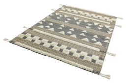 Beige Luxurious Kilim Easy To Clean Handmade Modern Cotton, Polyester, Wool Rug For Living Room, Bedroom - 200Cm X 290Cm - thumbnail 3