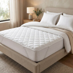 Premium 30Cm Quilted Mattress Protector Cover Deep Pocket Fitted Sheet Microfibre Foam Filled Mattress Topper, Soft, Durable & Eas - thumbnail 3