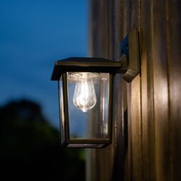 Black Solar-Powered Integrated Led Outdoor Wall Light - thumbnail 8