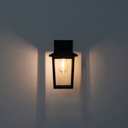 Black Solar-Powered Integrated Led Outdoor Wall Light - thumbnail 6