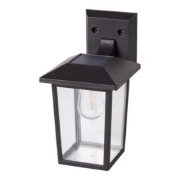 Black Solar-Powered Integrated Led Outdoor Wall Light - thumbnail 3