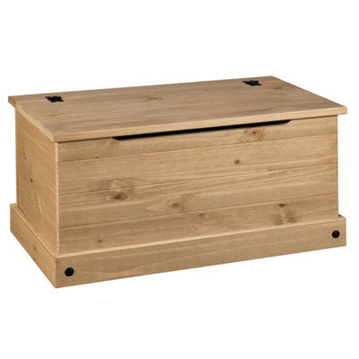 Mews Corona Storage Chest Blanket Box Toy Chest Ottoman Mexican Solid Pine - image 1