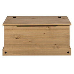 Mews Corona Storage Chest Blanket Box Toy Chest Ottoman Mexican Solid Pine - thumbnail 3