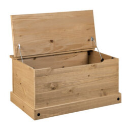 Mews Corona Storage Chest Blanket Box Toy Chest Ottoman Mexican Solid Pine - thumbnail 2