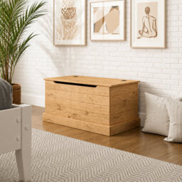 Mews Corona Storage Chest Blanket Box Toy Chest Ottoman Mexican Solid Pine - thumbnail 8